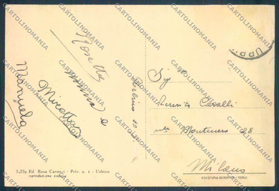 Pesaro Urbino Città FG cartolina ZF8639 – retro