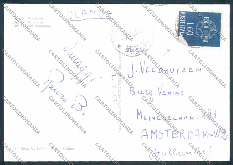 Pesaro Urbino Città FG cartolina ZF8642 – retro