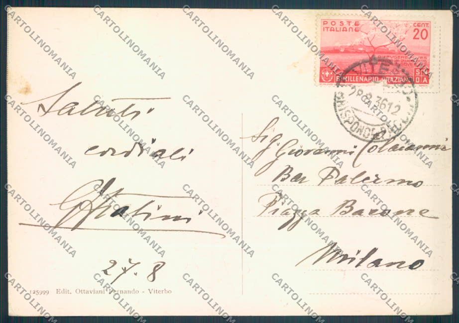 Viterbo Città FG cartolina ZF8661 – retro