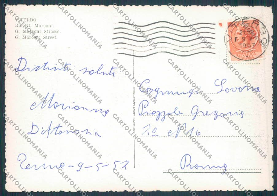 Viterbo Città FG cartolina ZF8664 – retro