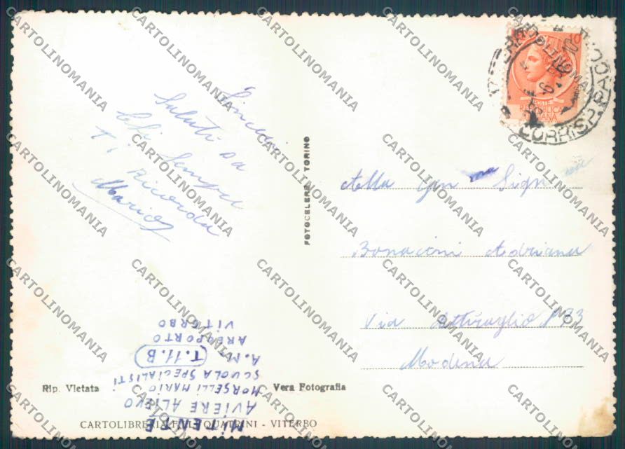 Viterbo Città Foto FG cartolina ZF8666 – retro