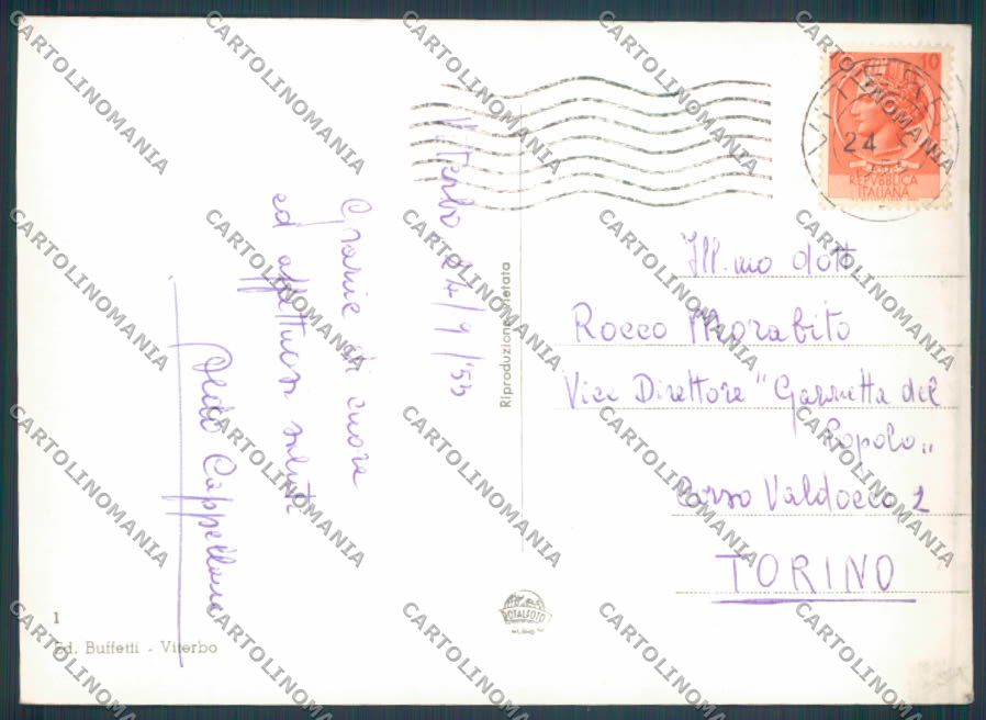 Viterbo Città Foto FG cartolina ZF8668 – retro