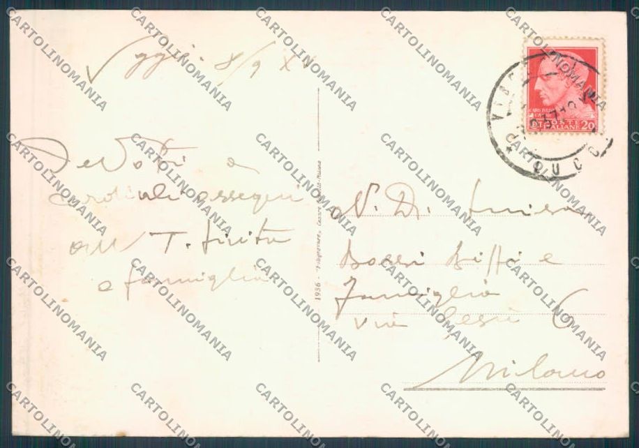 Lucca Viareggio FG cartolina ZF8701 – retro