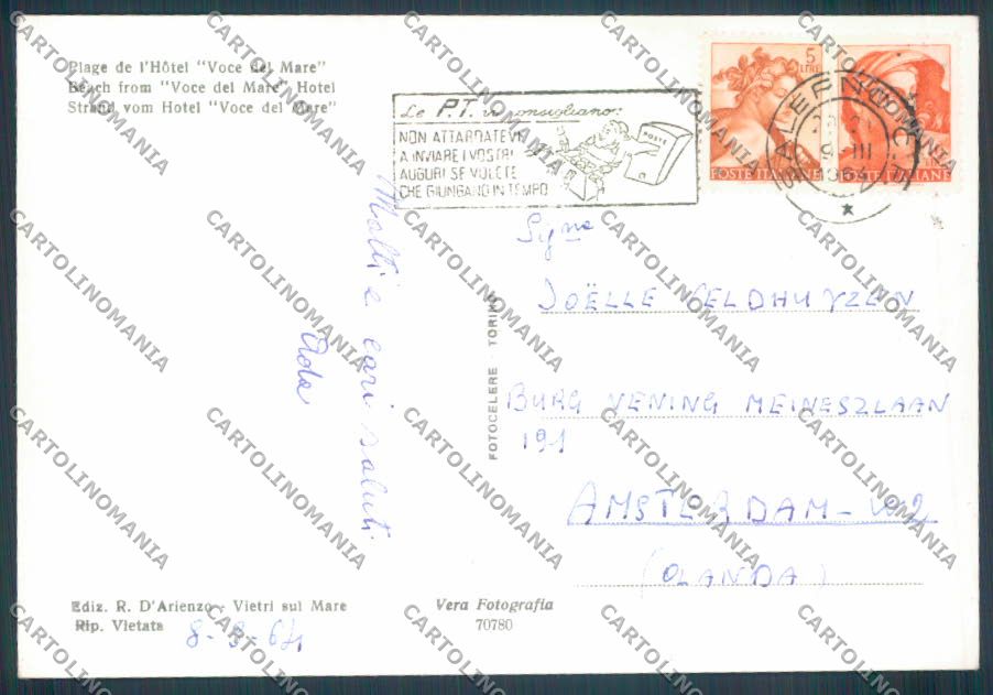 Salerno Vietri sul Mare Foto FG cartolina ZF8714 – retro