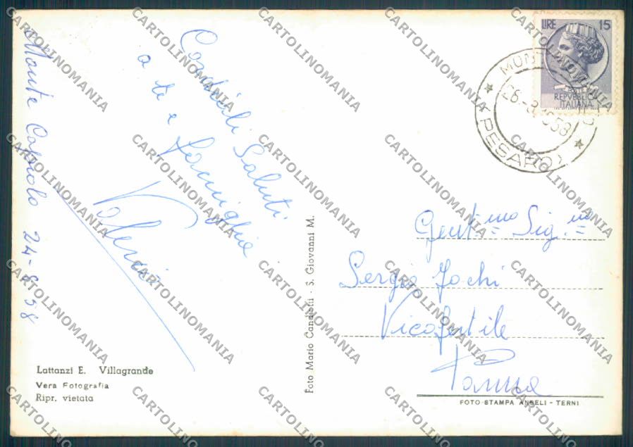 Pesaro Villagrande Foto FG cartolina ZF8719 – retro