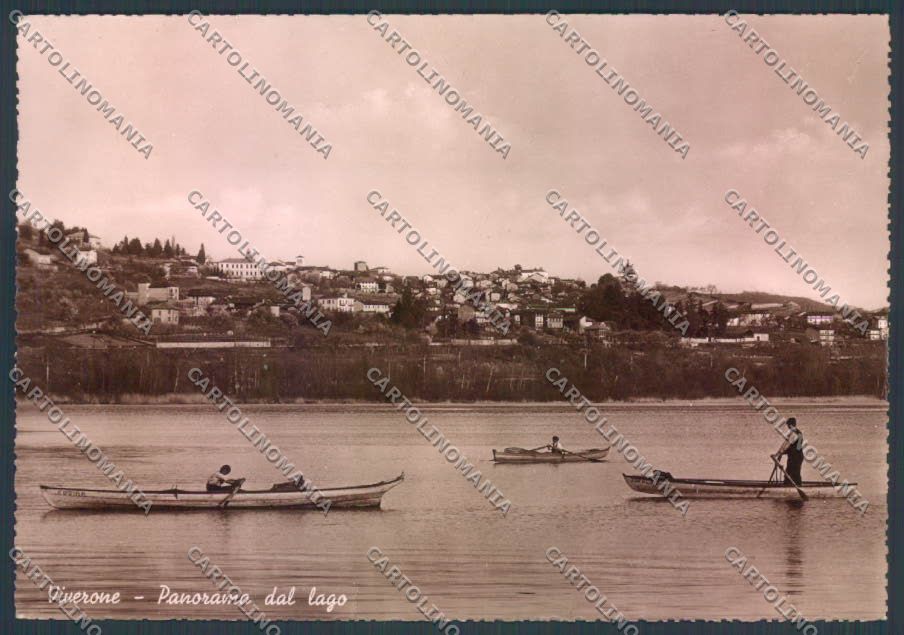 Biella Viverone Barca Foto FG cartolina ZF8722 – fronte