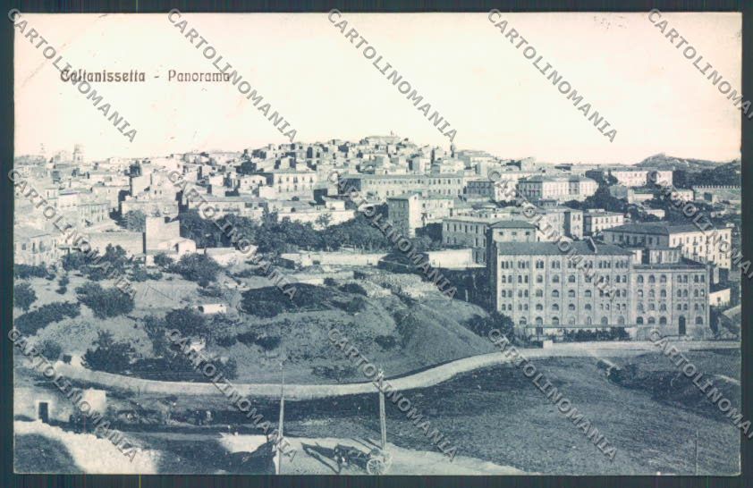 Caltanissetta Città PIEGHINE STRAPPINI cartolina ZG0003 – fronte