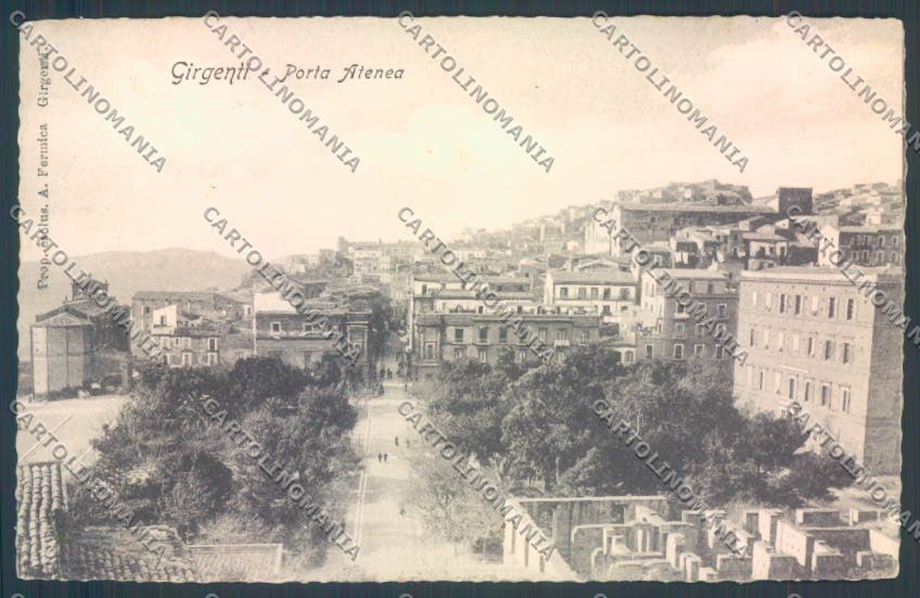 Agrigento Girgenti cartolina ZG0025 – fronte