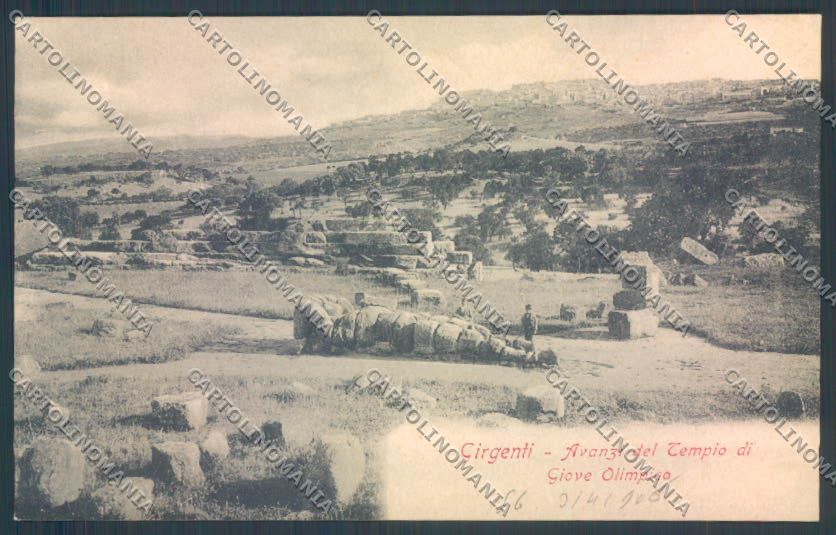 Agrigento Girgenti cartolina ZG0027 – fronte