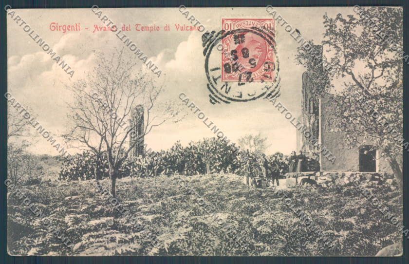 Agrigento Girgenti SCOLLATA cartolina ZG0029 – fronte