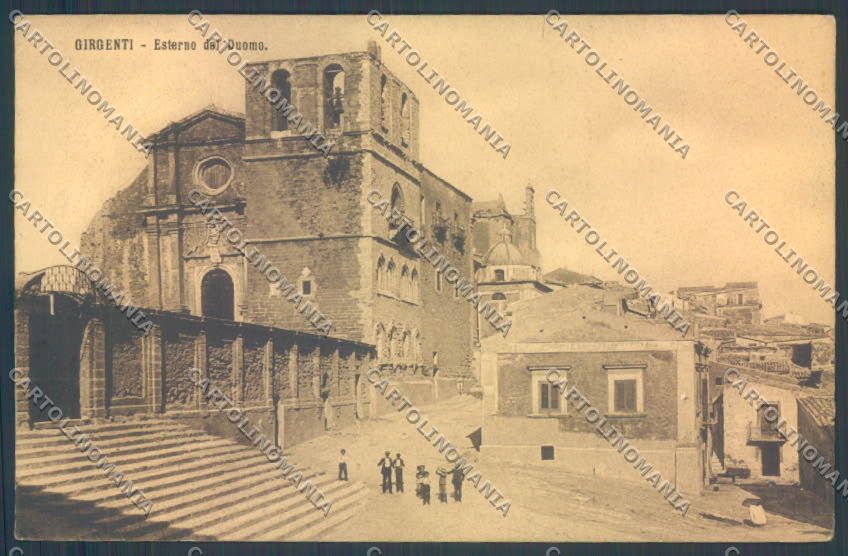 Agrigento Girgenti cartolina ZG0035 – fronte