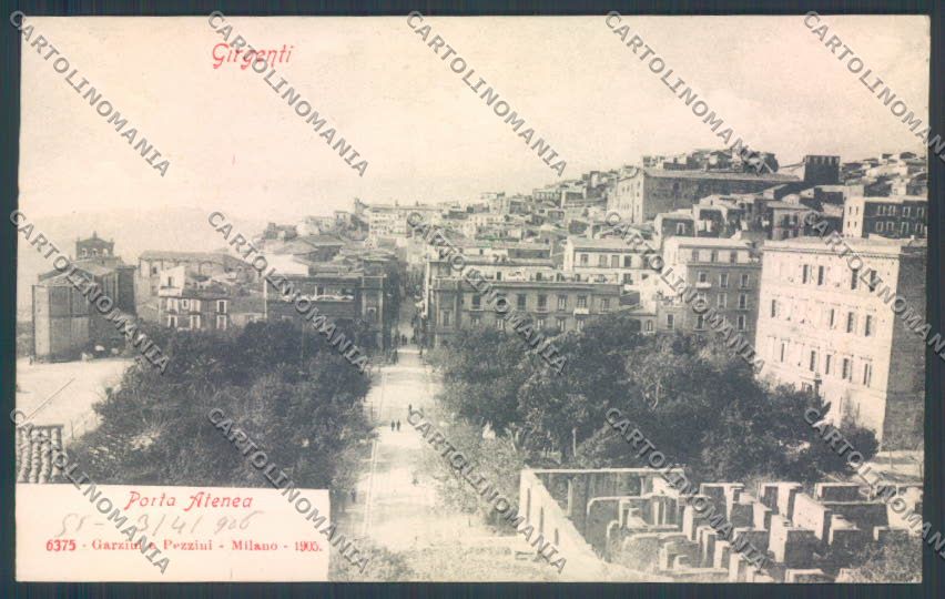 Agrigento Girgenti cartolina ZG0037 – fronte