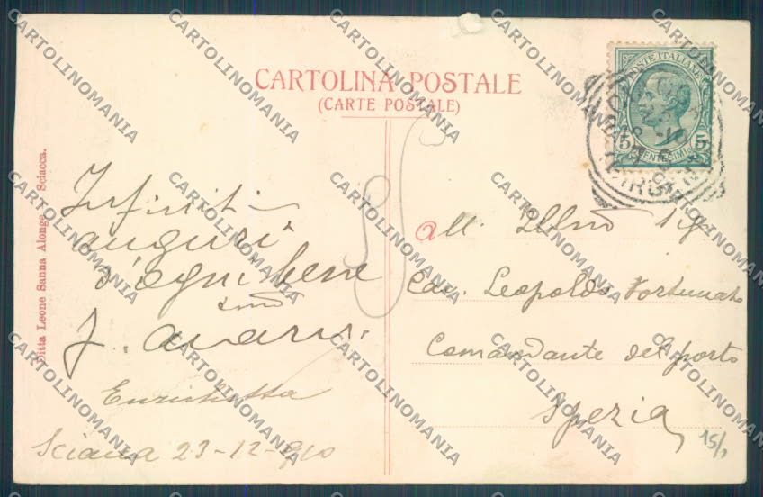 Agrigento Sciacca cartolina ZG0051 – retro