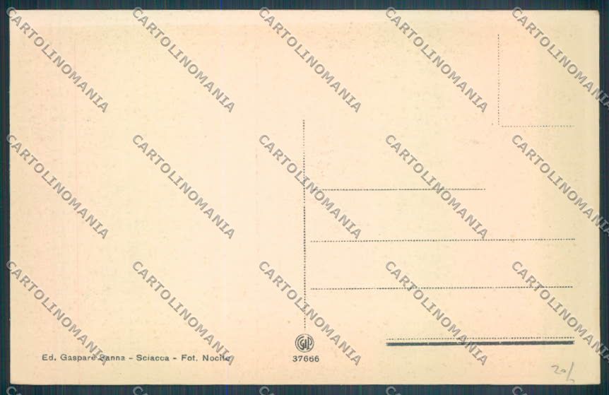 Agrigento Sciacca cartolina ZG0054 – retro