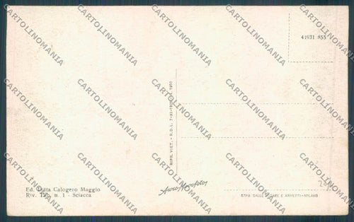 Agrigento Sciacca cartolina ZG0056 – retro