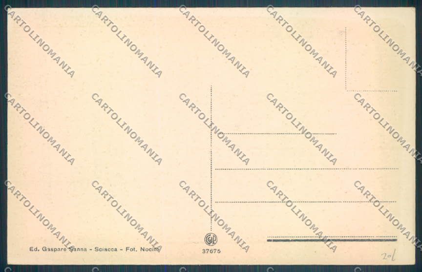 Agrigento Sciacca cartolina ZG0057 – retro