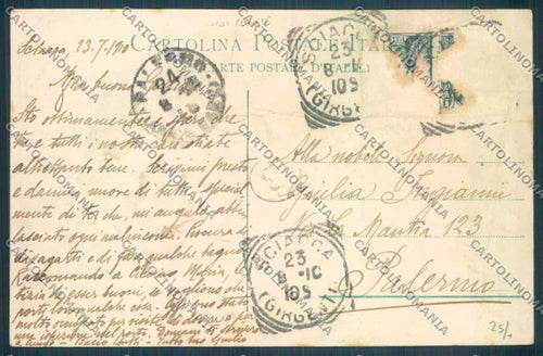 Agrigento Sciacca PIEGHINE cartolina ZG0059 – retro