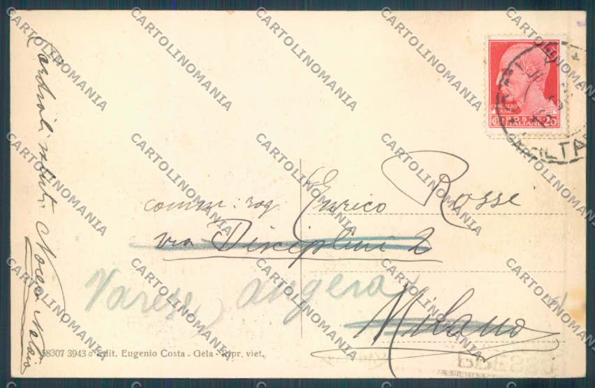 Caltanissetta Gela cartolina ZG0076 – retro