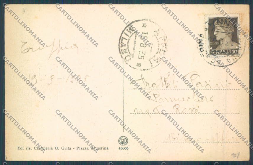 Enna Piazza Armerina cartolina ZG0082 – retro