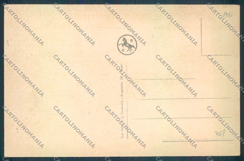 Agrigento Ribera cartolina ZG0092 – retro