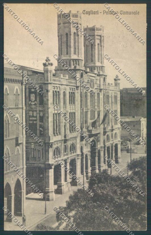 Cagliari città Palazzo Comunale cartolina ZG0095 – fronte
