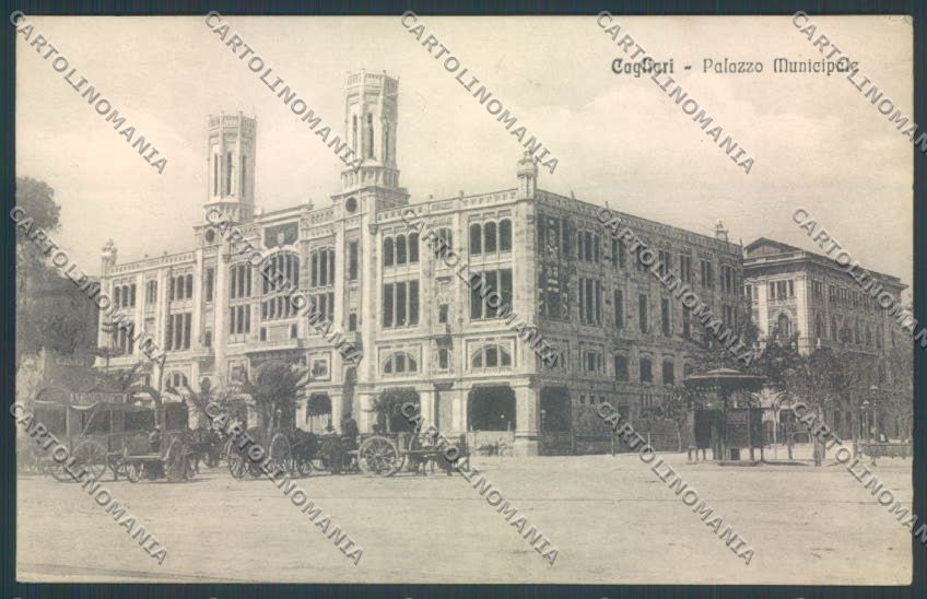 Cagliari città Palazzo Comunale cartolina ZG0102 – fronte