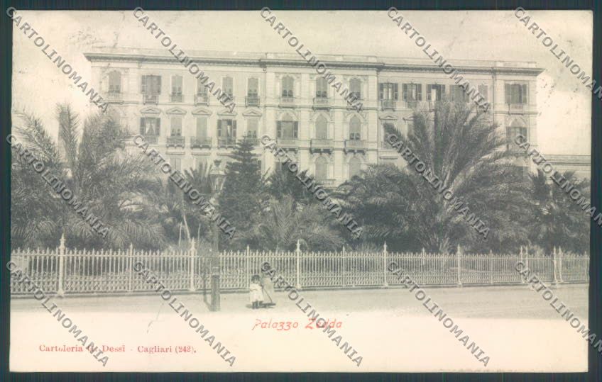 Cagliari città Palazzo Zedda cartolina ZG0126 – fronte