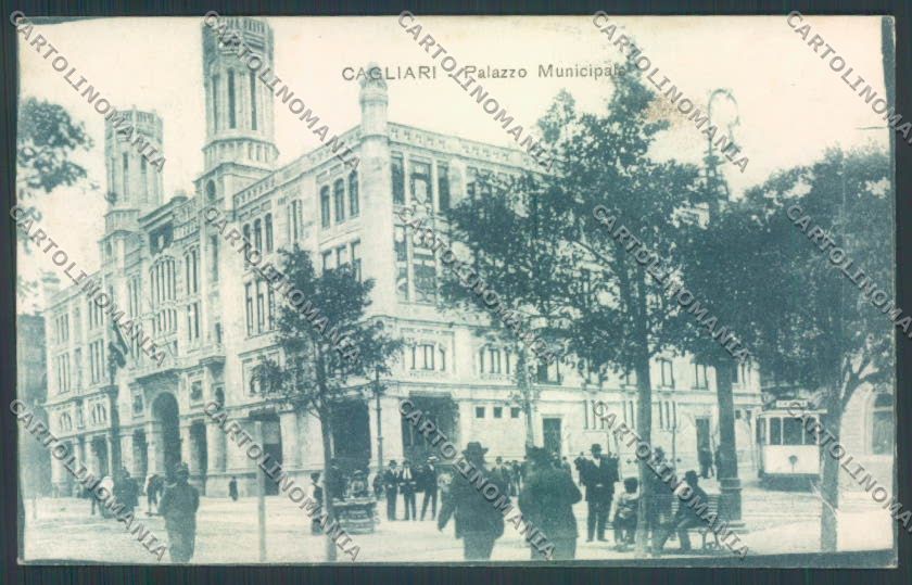 Cagliari città Tram cartolina ZG0137 – fronte