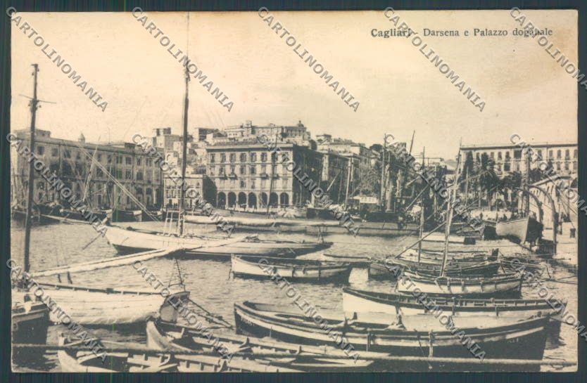 Cagliari città Darsena cartolina ZG0155 – fronte