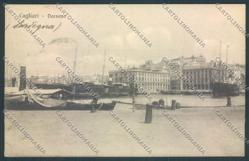 Cagliari città Darsena cartolina ZG0158 – fronte