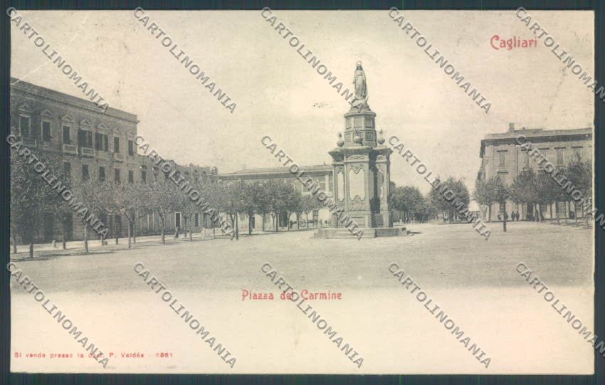 Cagliari città Piazza Carmine cartolina ZG0172 – fronte