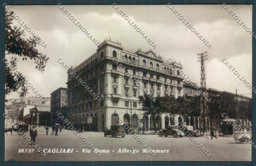 Cagliari città Via Roma Foto cartolina ZG0181 – fronte