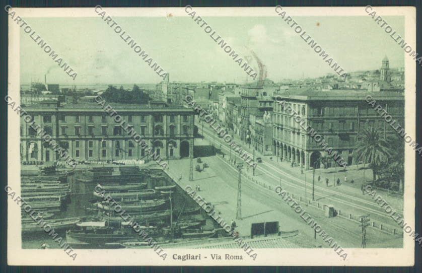 Cagliari città Via Roma cartolina ZG0192 – fronte