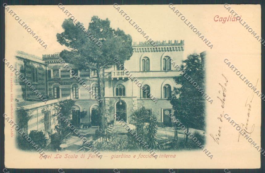 Cagliari città Hotel Scala Ferro cartolina ZG0205 – fronte