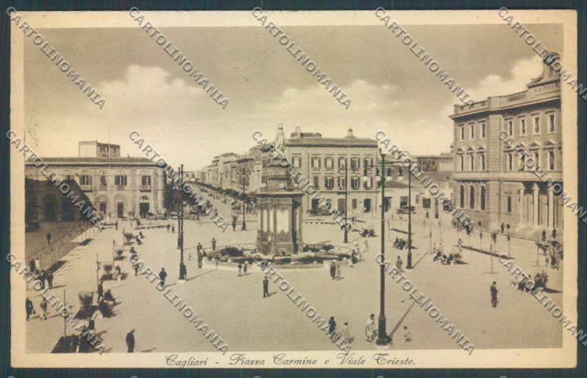 Cagliari città Piazza Carmine cartolina ZG0210 – fronte