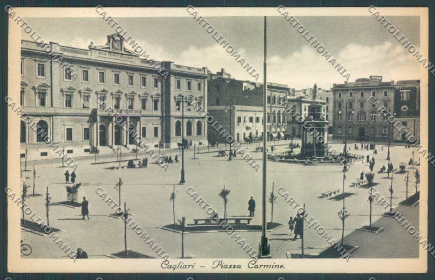 Cagliari città Piazza Carmine cartolina ZG0211 – fronte