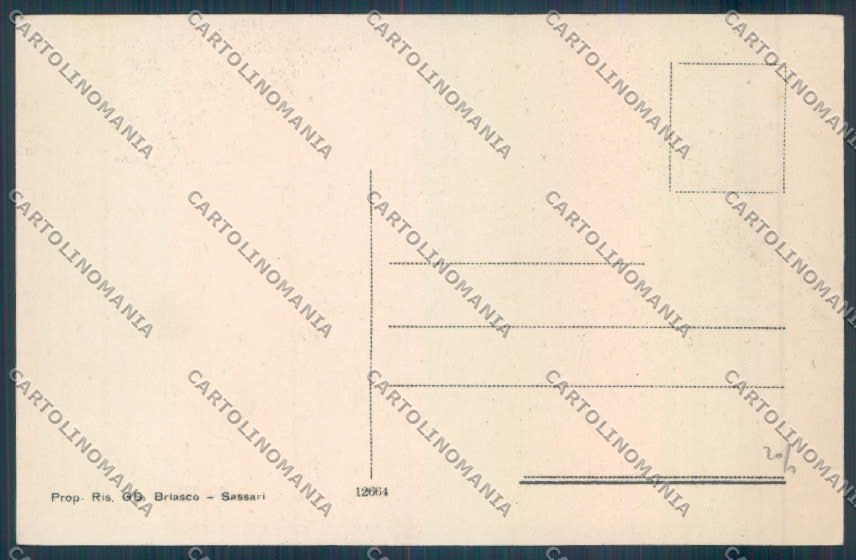 Sassari città Palazzo Provinciale cartolina ZG0230 – retro
