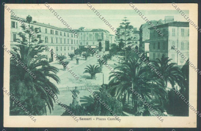 Sassari città Piazza Castello cartolina ZG0236 – fronte