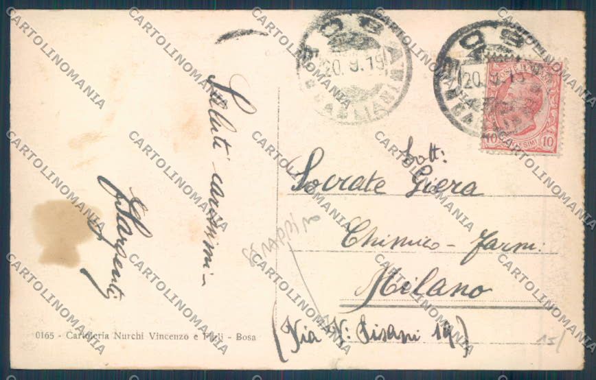 Oristano Bosa STRAPPINO cartolina ZG0260 – retro
