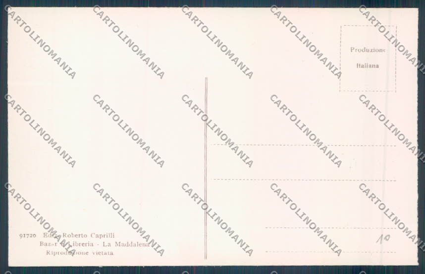 Sassari Caprera Garibaldi cartolina ZG0276 – retro