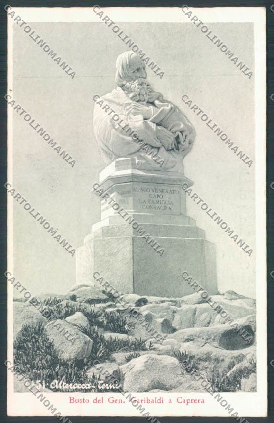 Sassari Caprera Garibaldi ABRASA cartolina ZG0297 – fronte