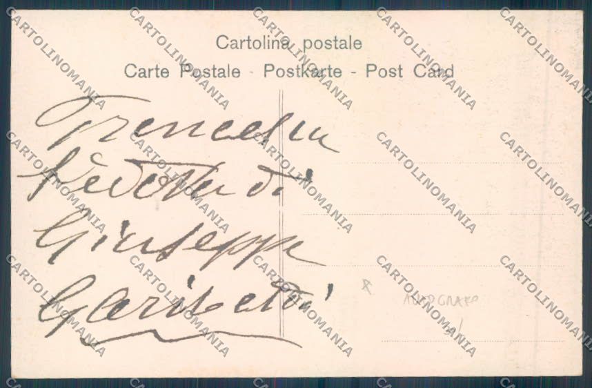 Sassari Caprera Garibaldi ABRASA cartolina ZG0297 – retro