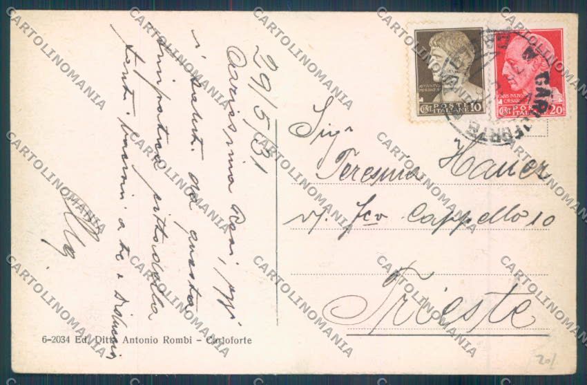 Cagliari Carloforte cartolina ZG0340 – retro