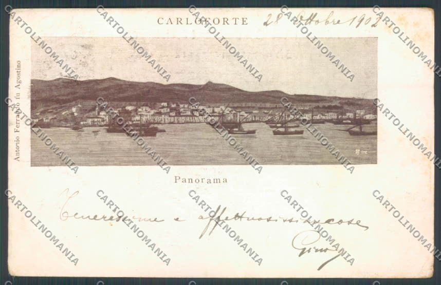 Cagliari Carloforte cartolina ZG0341 – fronte