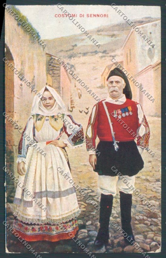 Sassari Costumi Sardi Sennori cartolina ZG0363 – fronte