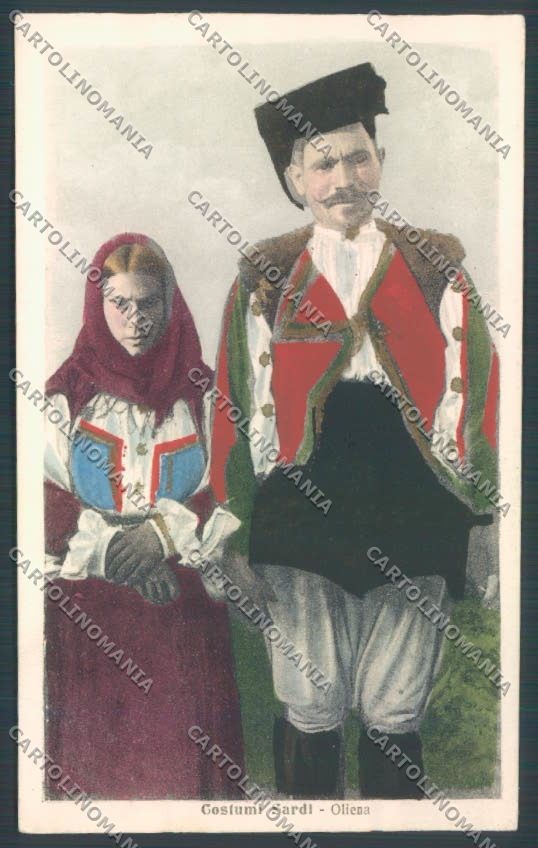 Nuoro Costumi Sardi Oliena cartolina ZG0365 – fronte
