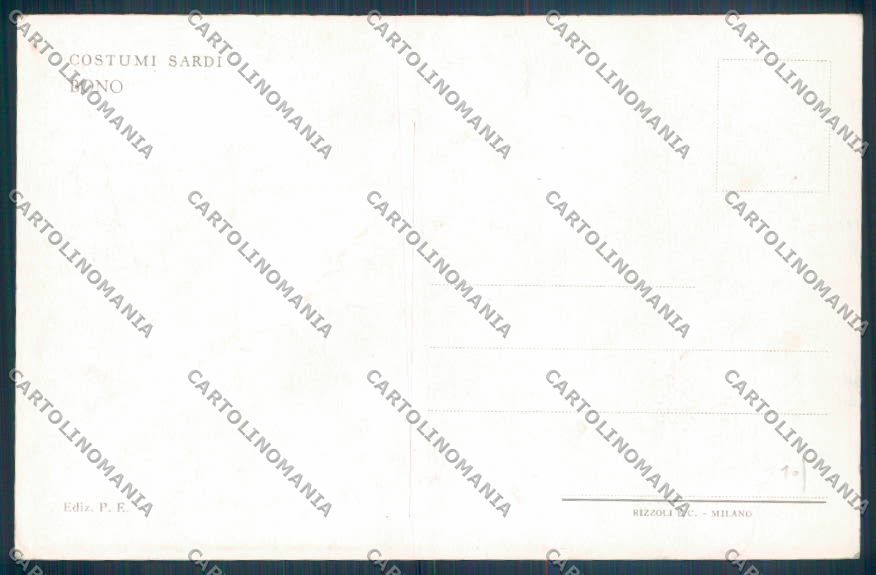 Cagliari Costumi Sardi Bono cartolina ZG0367 – retro