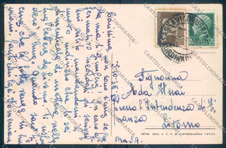 Sassari Costumi Sardi Osilo PIEGHINE cartolina ZG0385 – retro