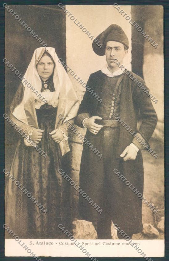 Cagliari Costumi Sardi Sant'Antioco cartolina ZG0390 – fronte