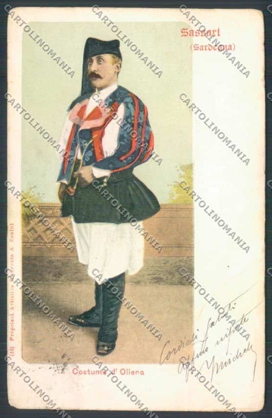 Nuoro Costumi Sardi Oliena PIEGHINE cartolina ZG0437 – fronte